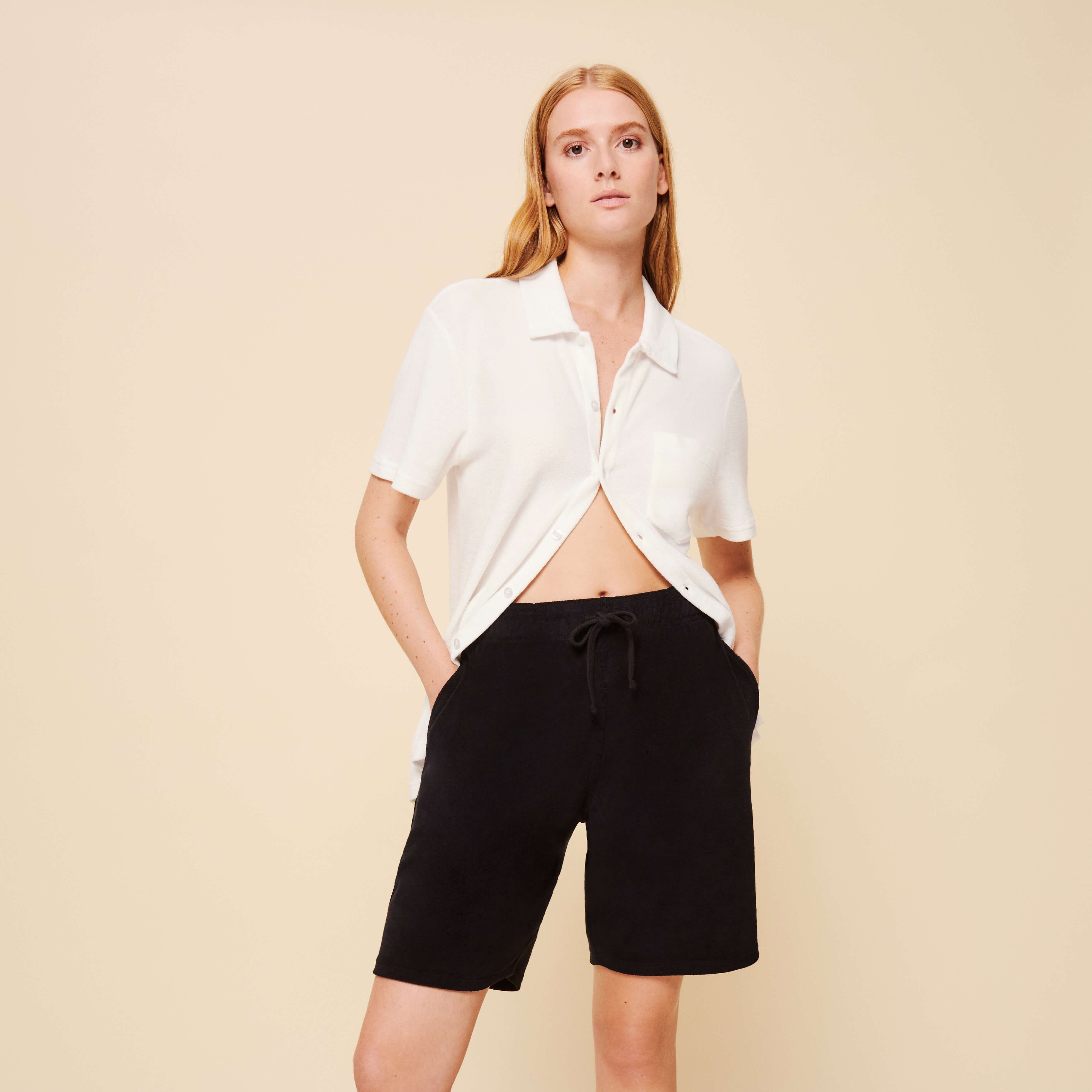 Unisex Terry Bermuda Solid - 3