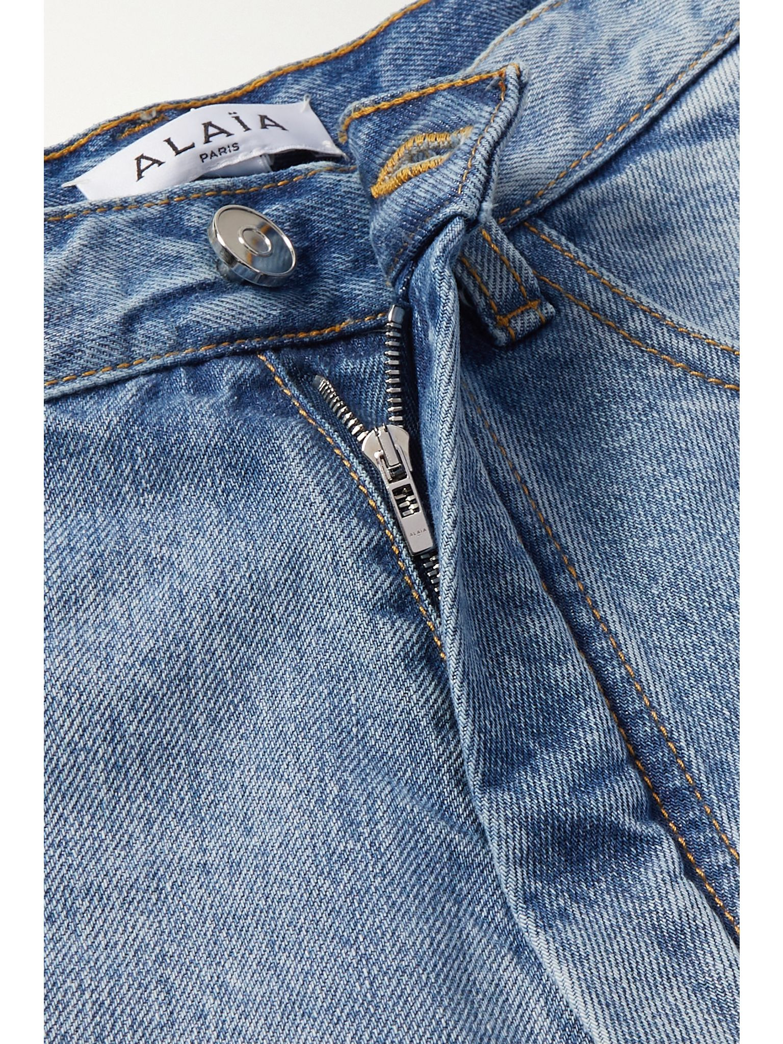 High-rise tapered jeans Blue - 4