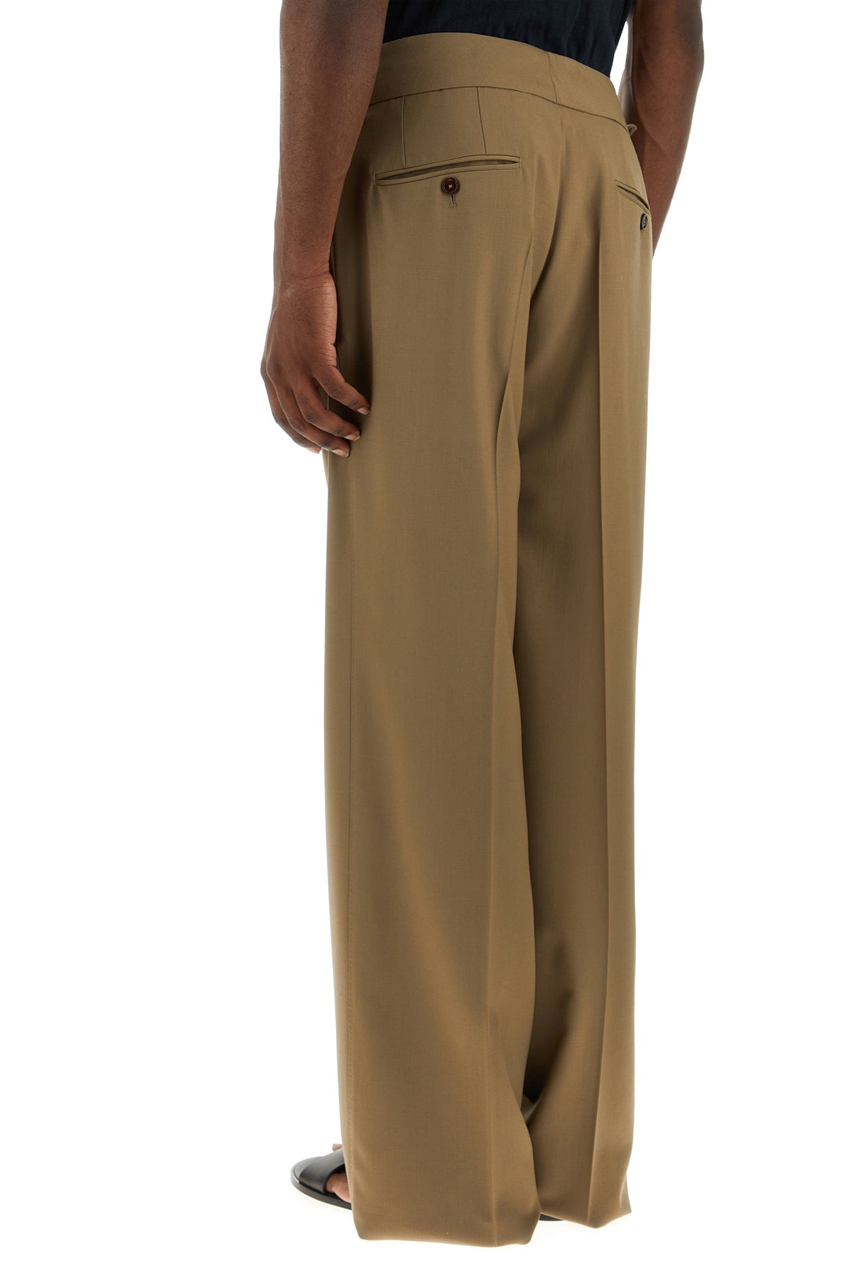Cappuccino stretch wool pant - 4
