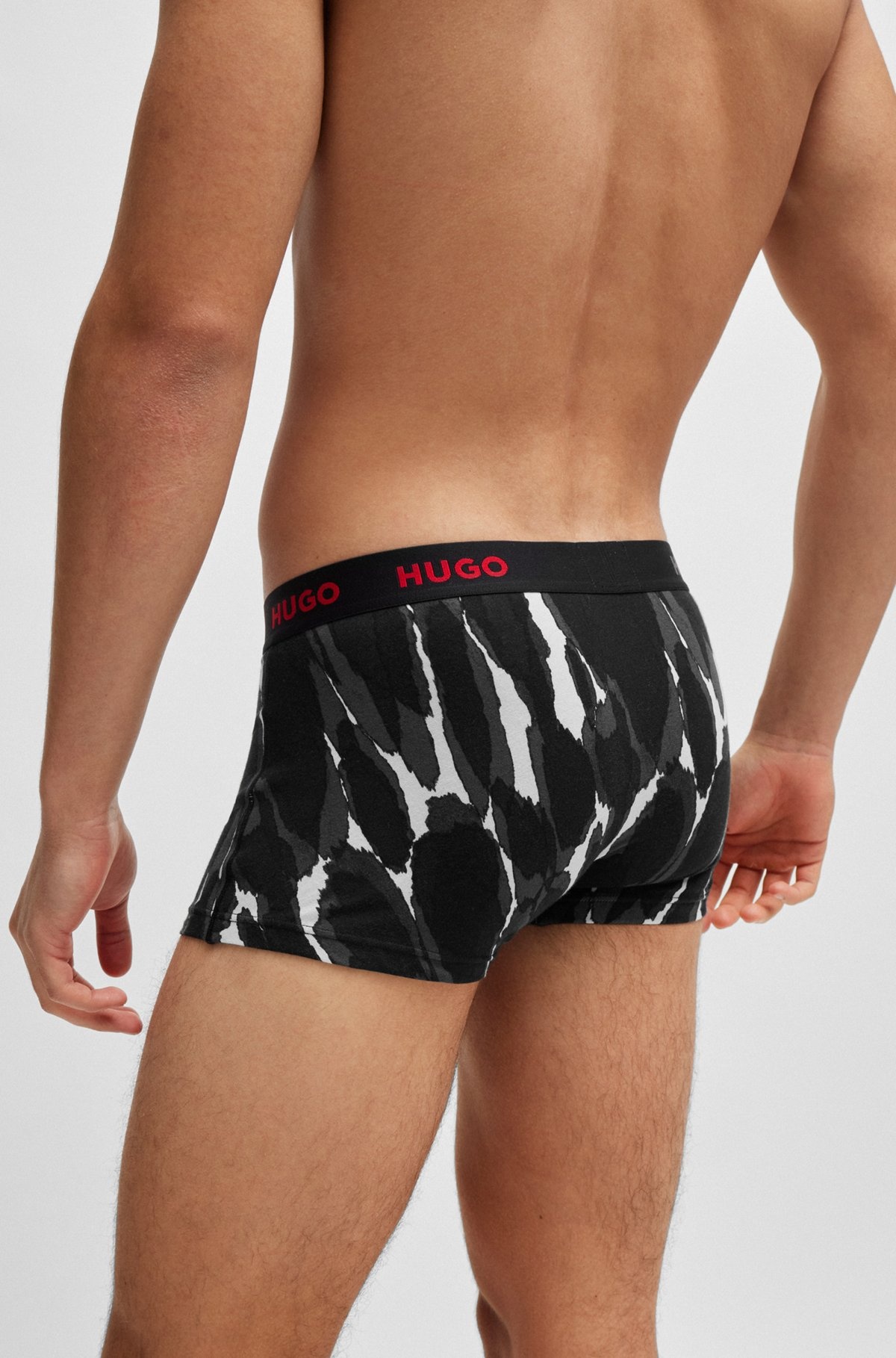 TRIPLE-PACK OF STRETCH-COTTON TRUNKS WITH LOGO WAISTBANDS - 5