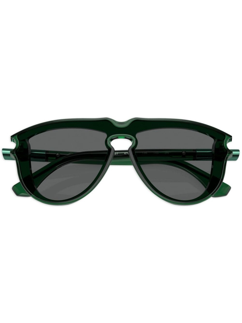 transparent-design pilot-frame sunglasses 1