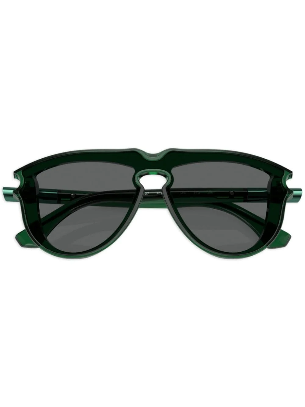 transparent-design pilot-frame sunglasses - 1