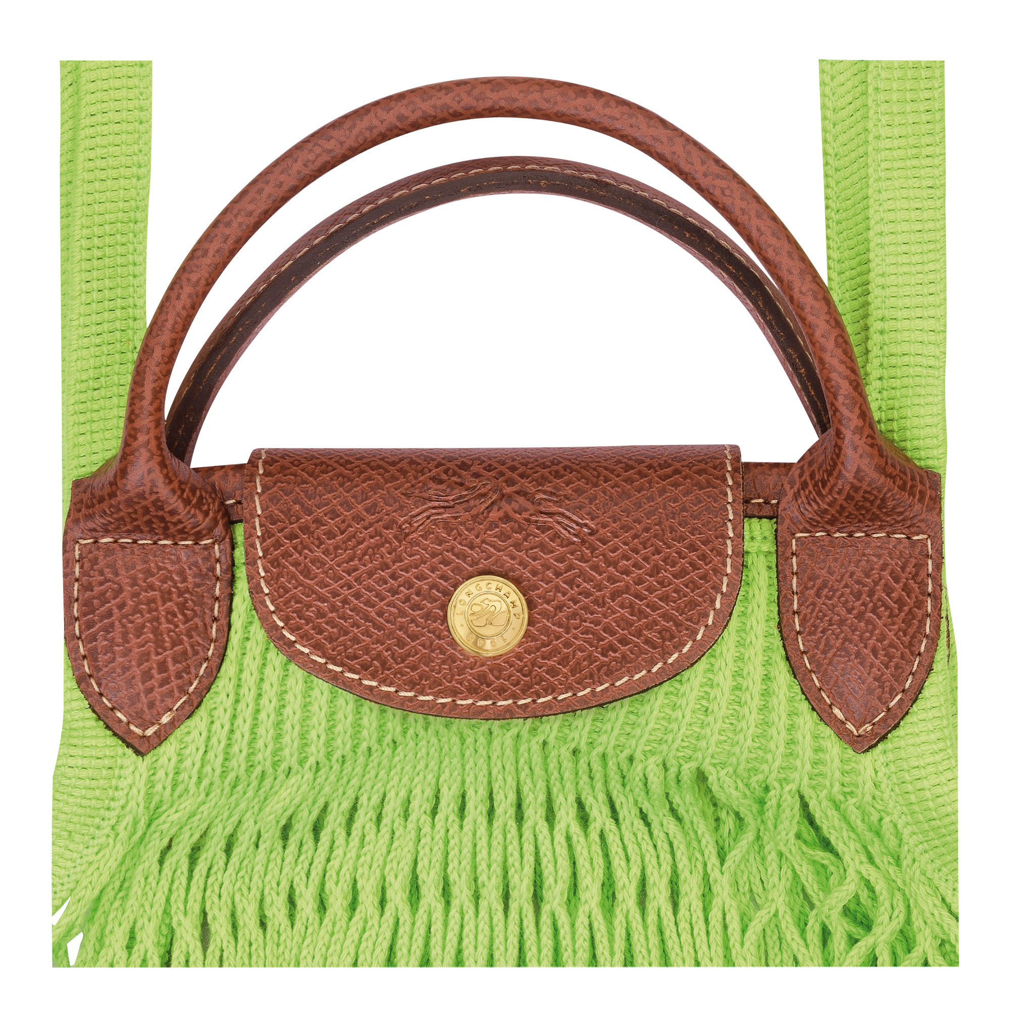 Le Pliage Filet L Mesh bag Green Light - Canvas - 5
