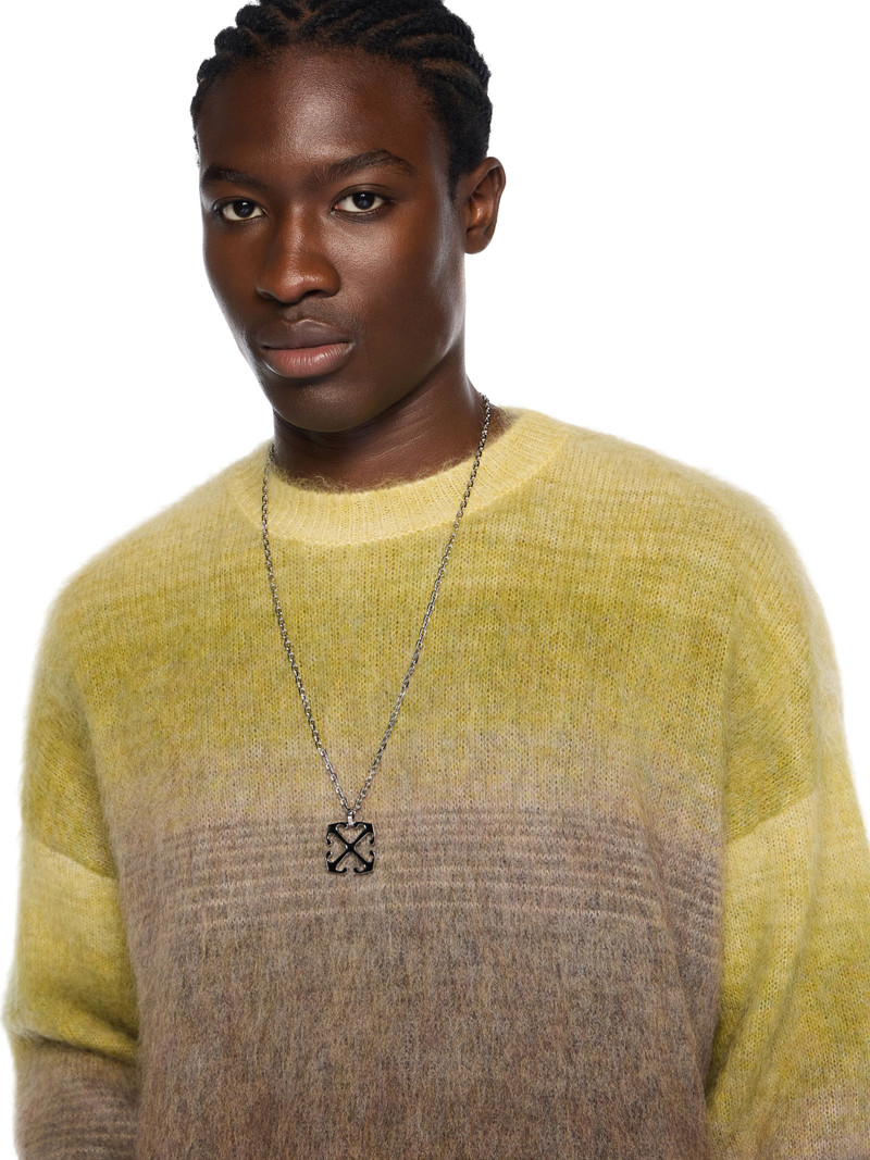 Mohair Arrow Gradient Crewneck Sweater 5