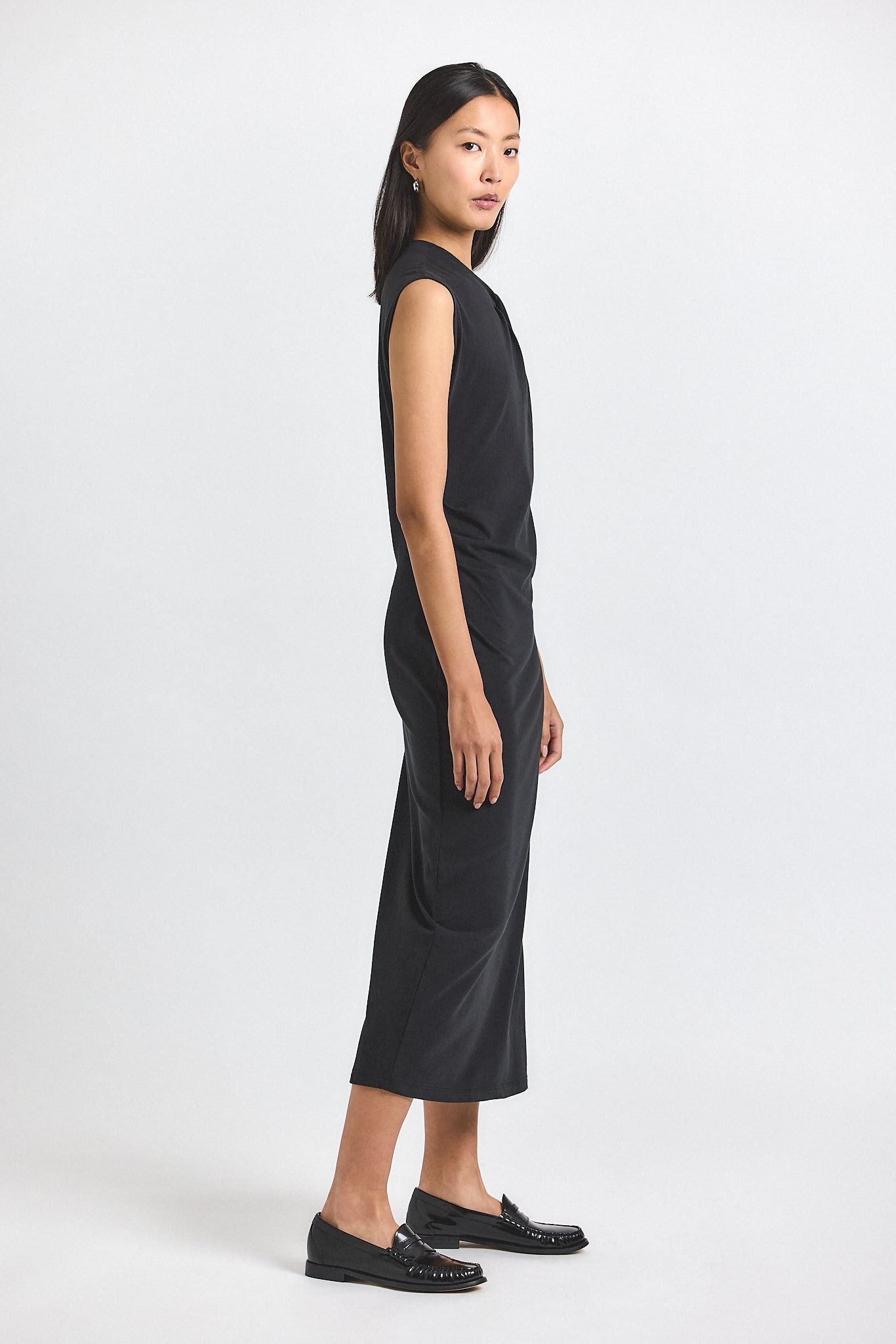 EVELISE ASSYMMETRIC EMBELLISHED TWIST DRESS - 3