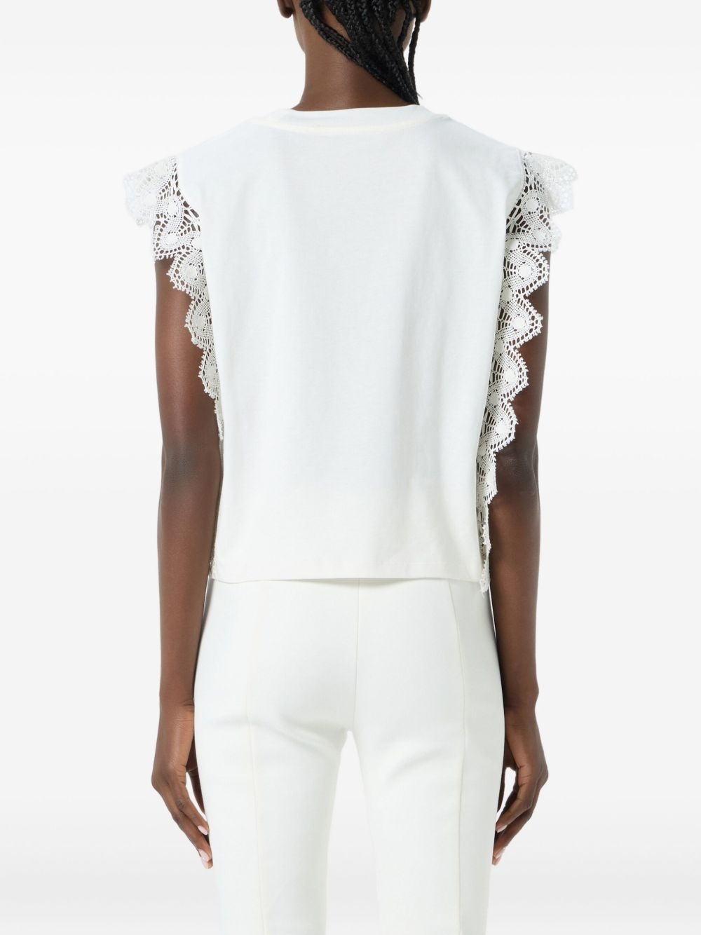 lace-detail tank top - 5