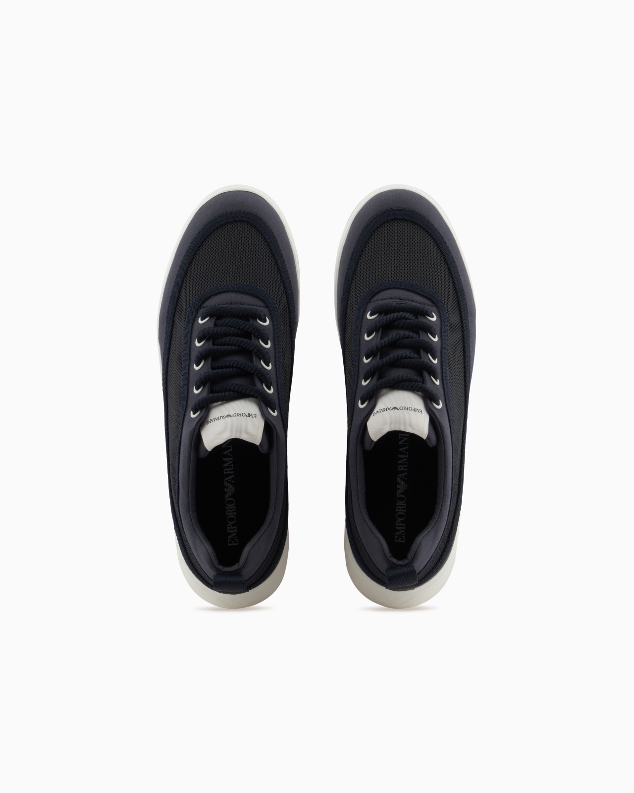 MESH AND GABARDINE SNEAKERS WITH A KNURLED SOLE - 3