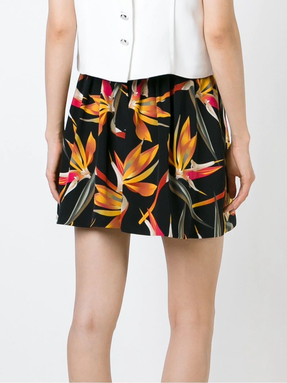 Bird of Paradise print shorts - 4