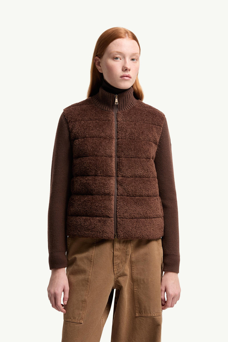 Padded Teddy & Wool Zip-Up Cardigan 4