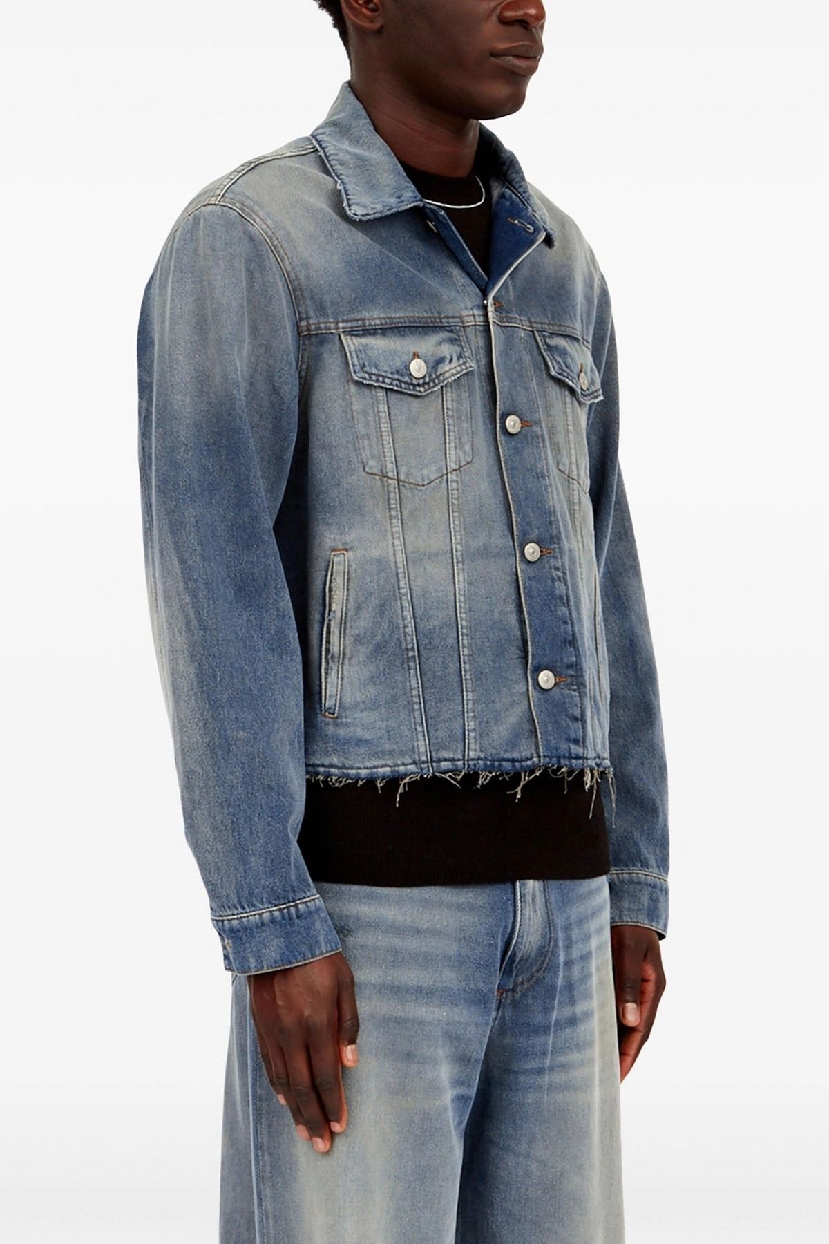 Raw cut denim jacket - 2