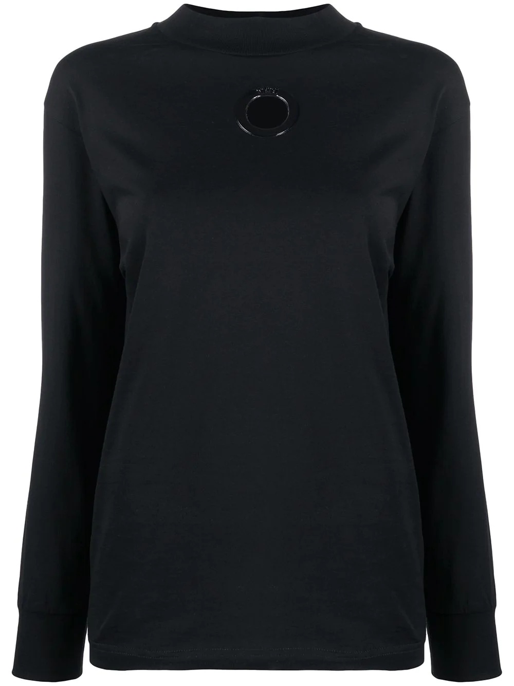 cut-detail long sleeve sweatshirt - 1