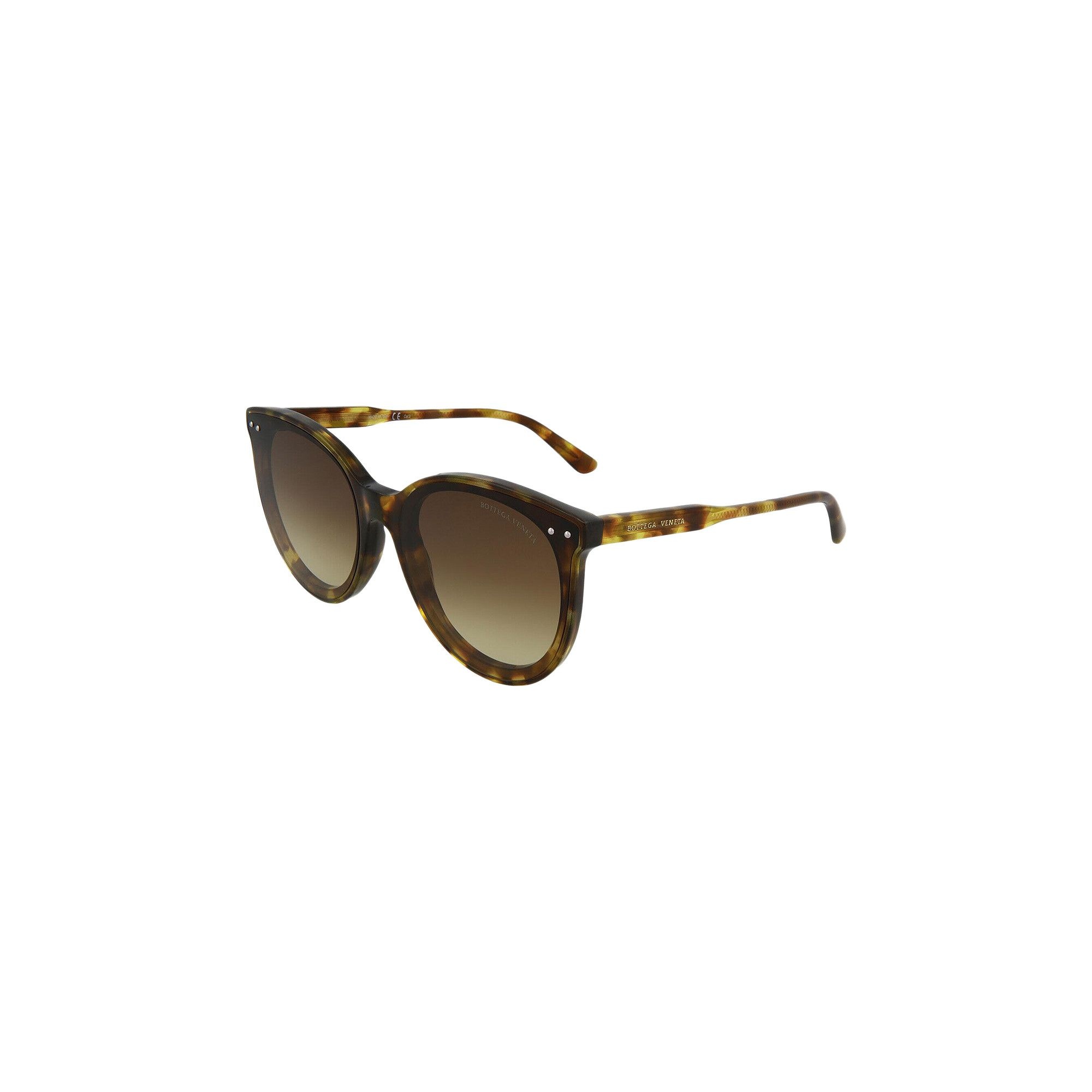 Bottega Veneta Round Sunglasses 'Havana/Brown' - 3