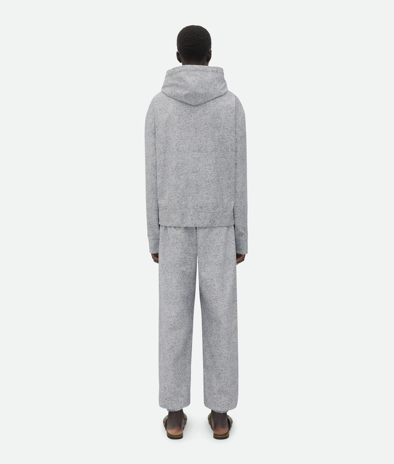 Printed Leather Jersey Hoodie 3