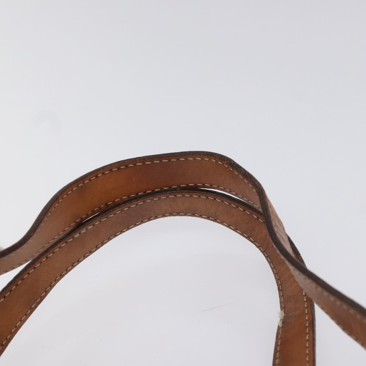 CELINE Macadam Canvas Hand Bag Pvc Leather Brown - 8