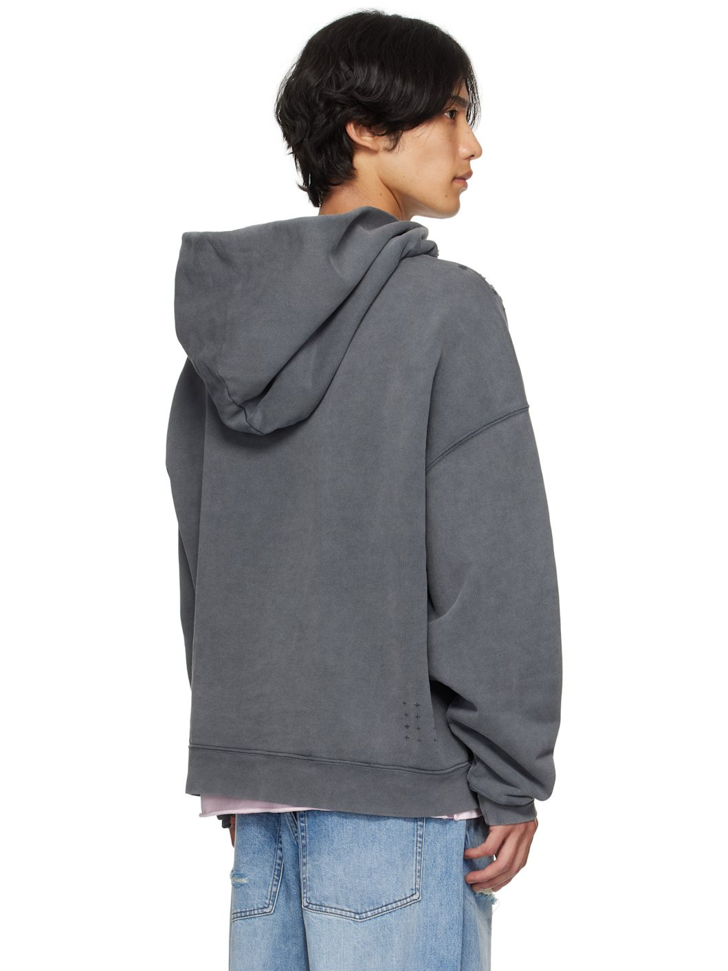 Gray Blasted Ekcess Hoodie - 3