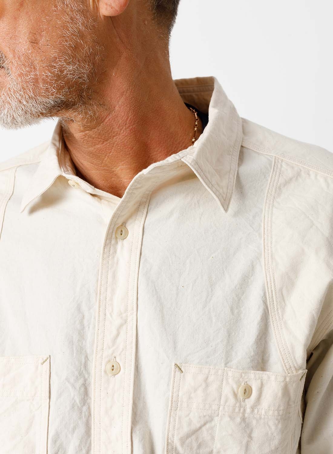 New Medical Shirt in Ivory - 3