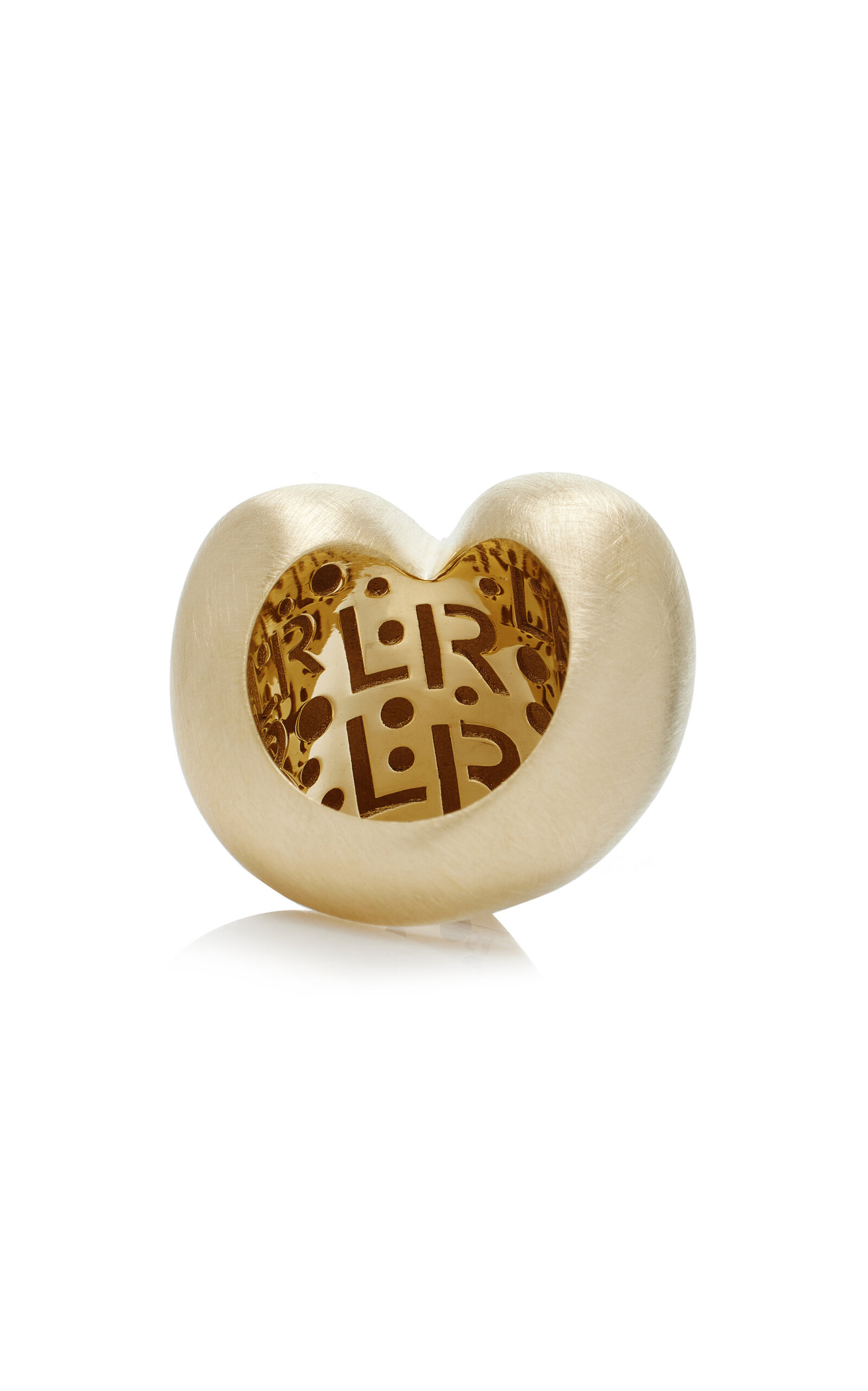 14K Yellow Gold Heart Ring gold - 5