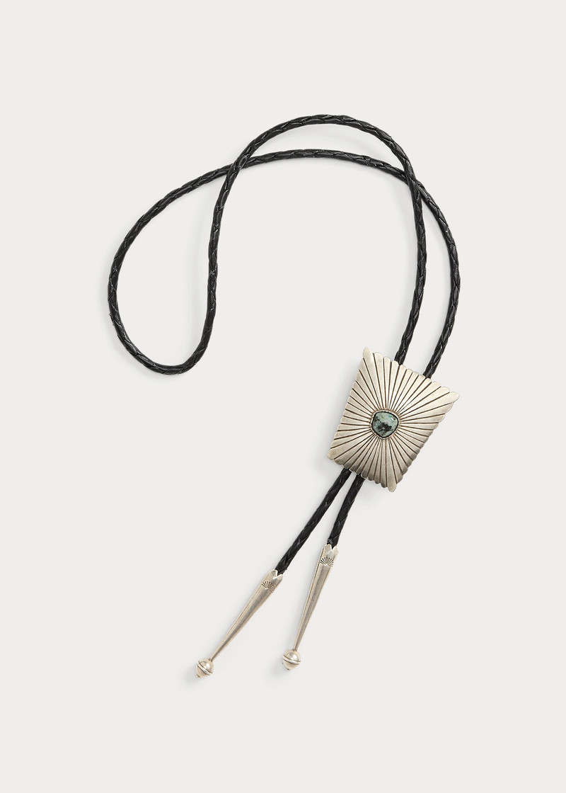 RRL by Ralph Lauren Turquoise & Leather Bolo Tie outlook