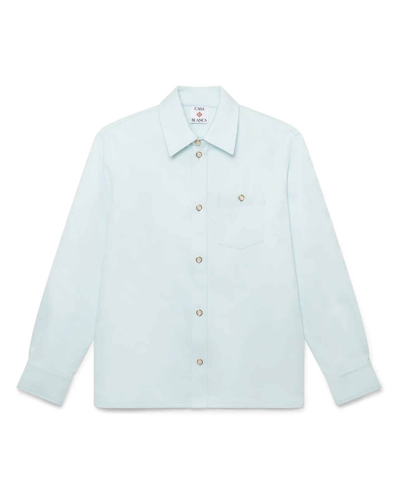 Cotton Monogram Long Sleeve Shirt | Casablanca Paris - 1