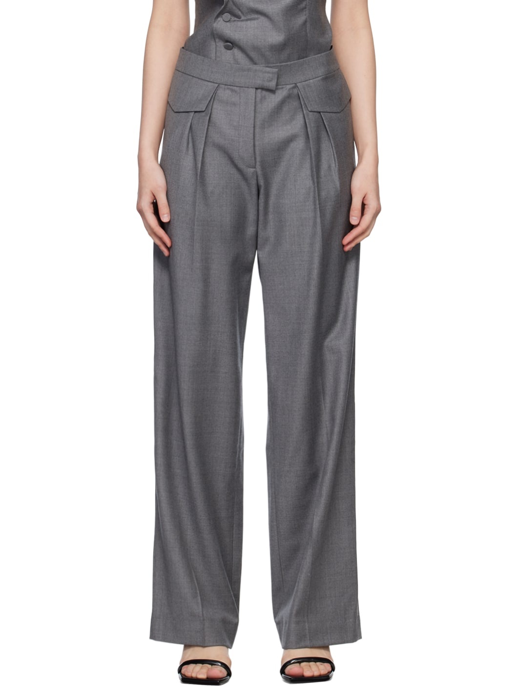 Gray Grio Trousers - 1