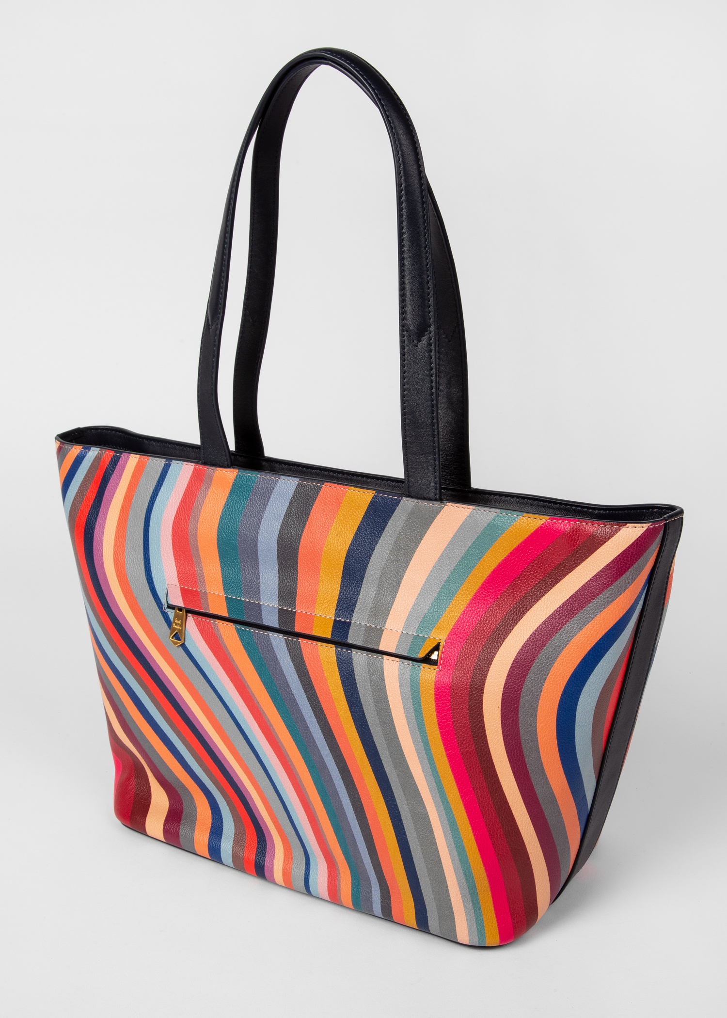 'Swirl' Leather Tote Bag - 5