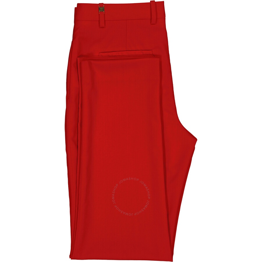 Givenchy Ladies Pop Red Concealed Fastening Tailored Trousers - 7