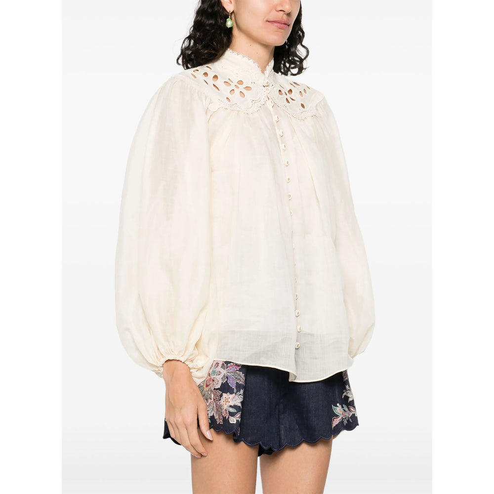 Zimmermann Neutrals Tops - Shirts Women - 5