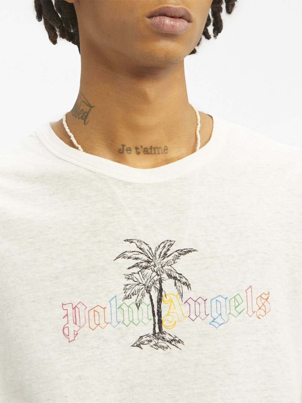 logo-print round-neck T-shirt - 6