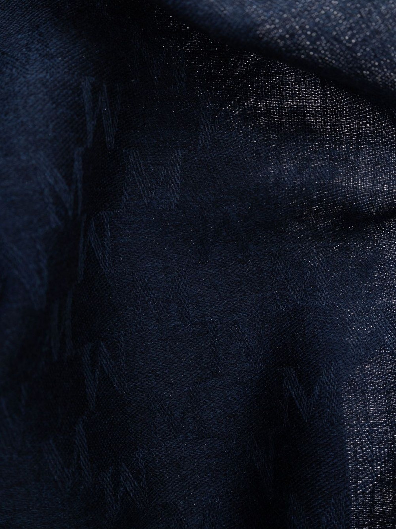 Max Mara monogram-jacquard scarf outlook