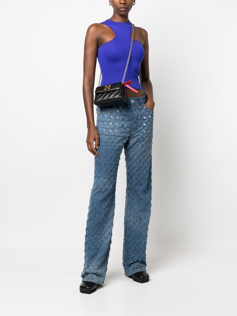 Arrows quilted crossbody bag - 4