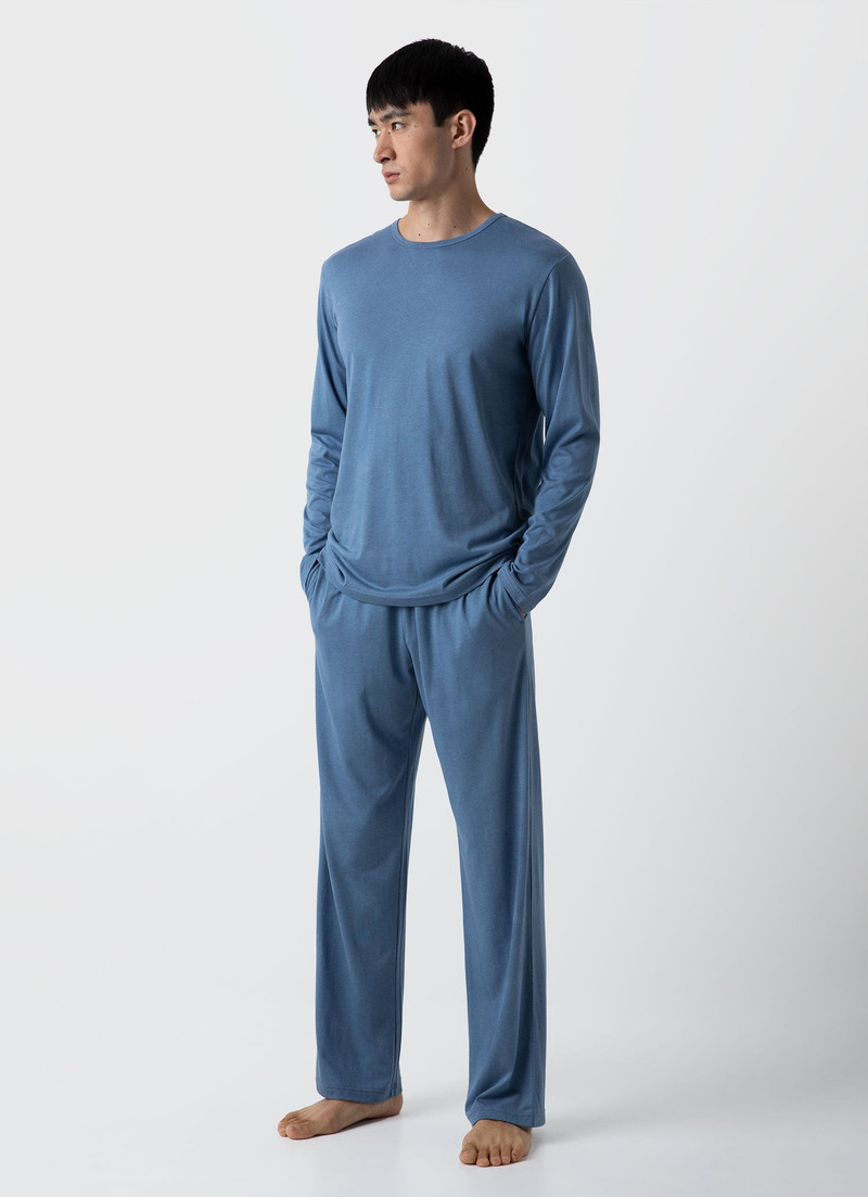 Sunspel Cotton Modal Lounge Long Sleeve T‑shirt outlook