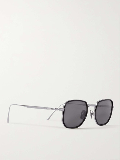 Persol Round-Frame Titanium and Acetate Sunglasses outlook