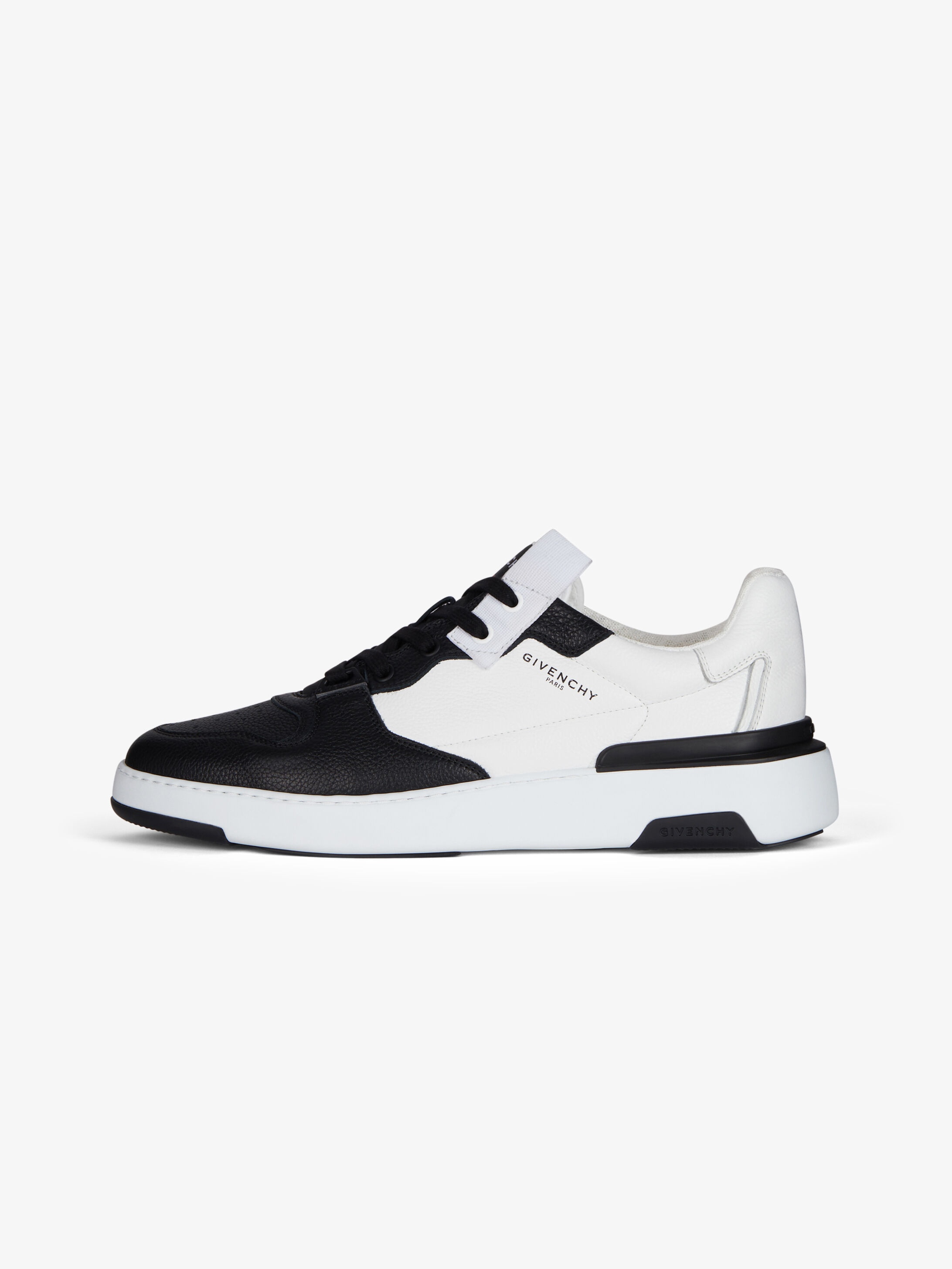 Wing low asymmetric sneakers in leather - 7