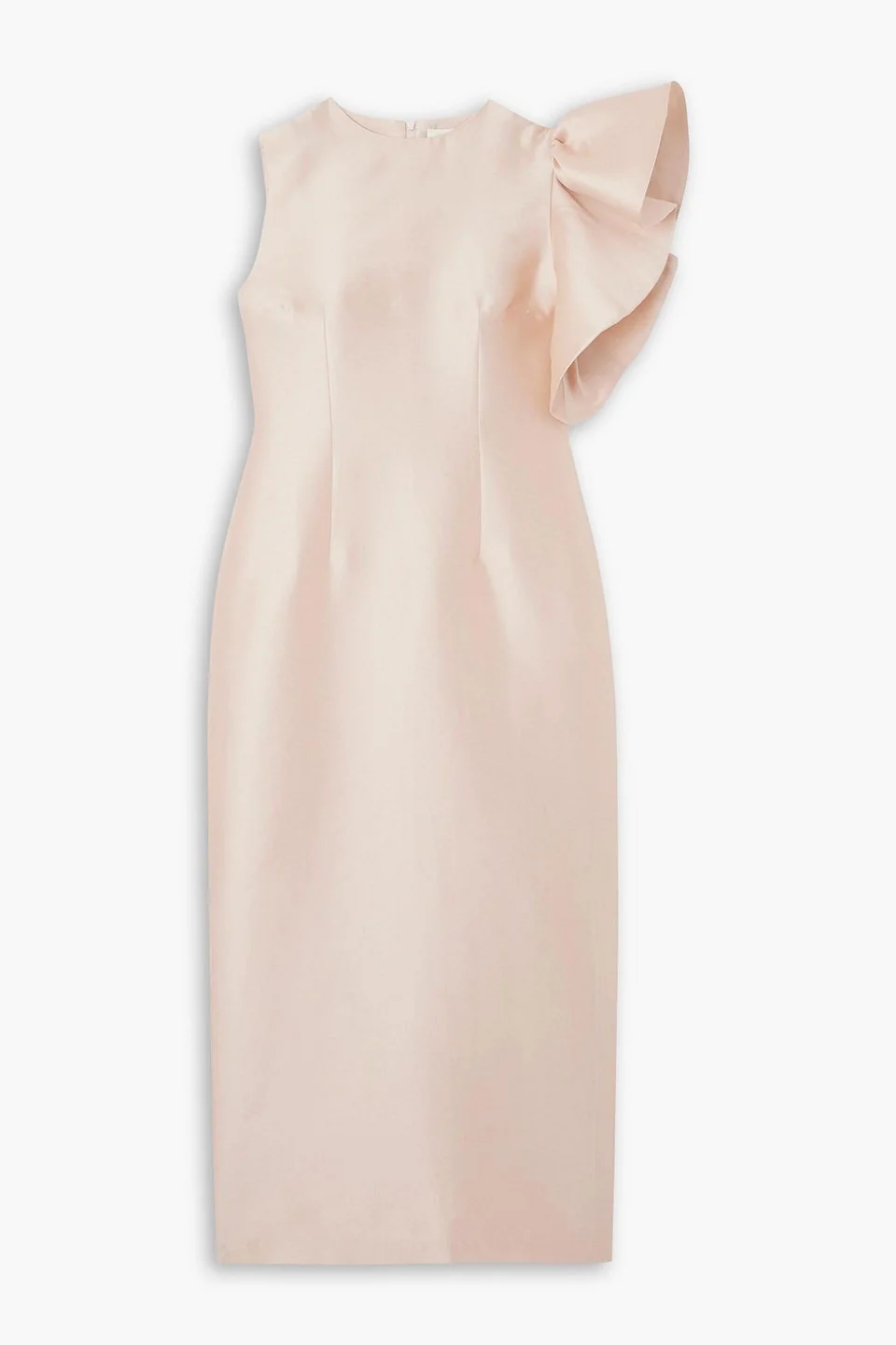 Franz asymmetric faille midi dress - 1