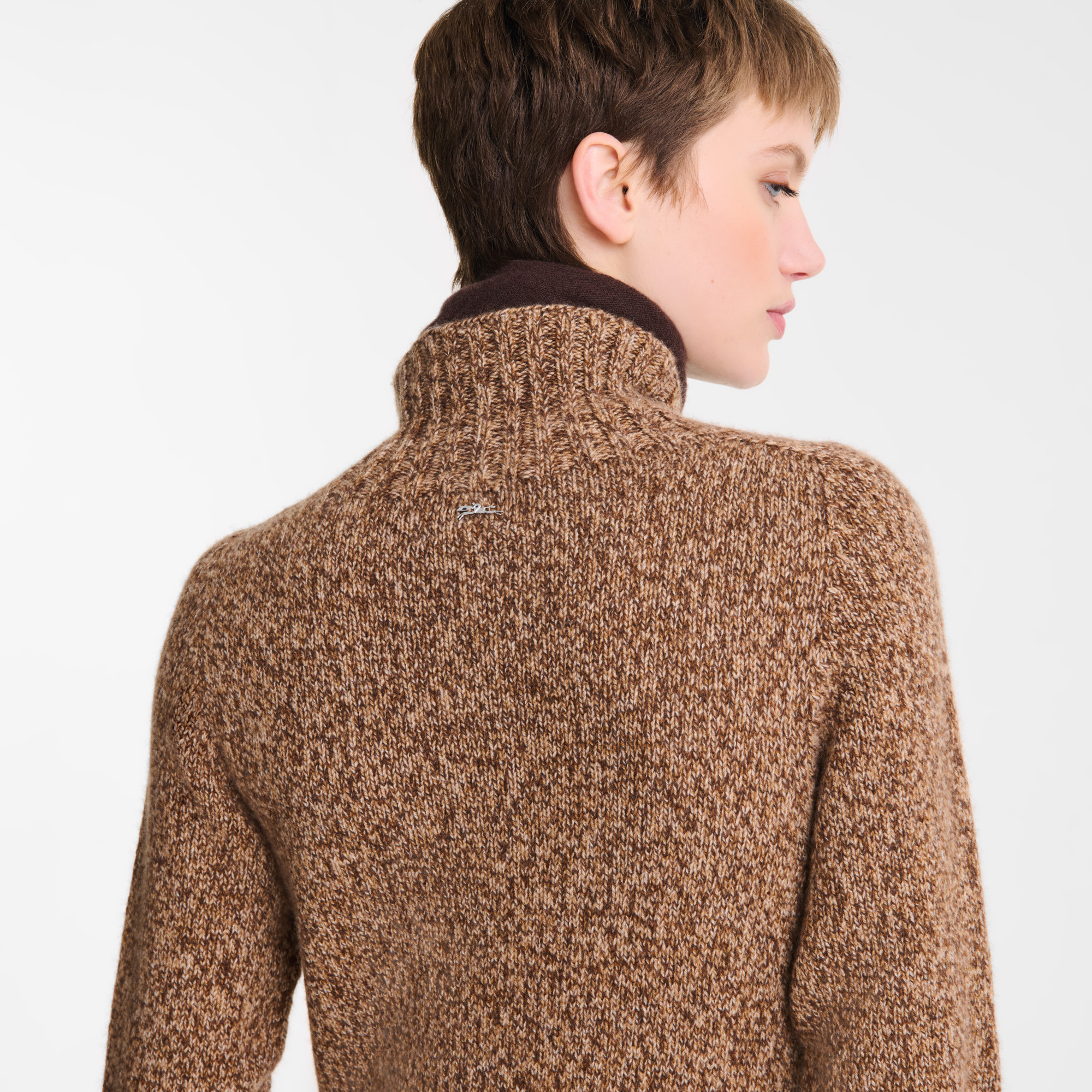 Long dress Chocolate - Knit - 5