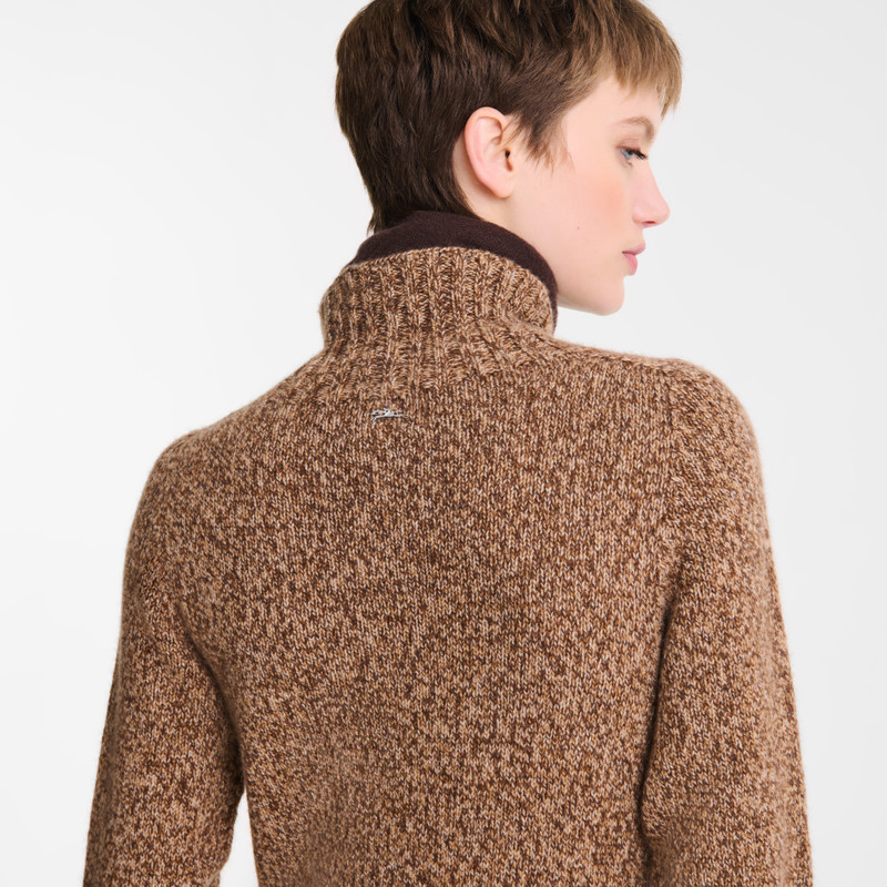 Long dress Chocolate - Knit 5