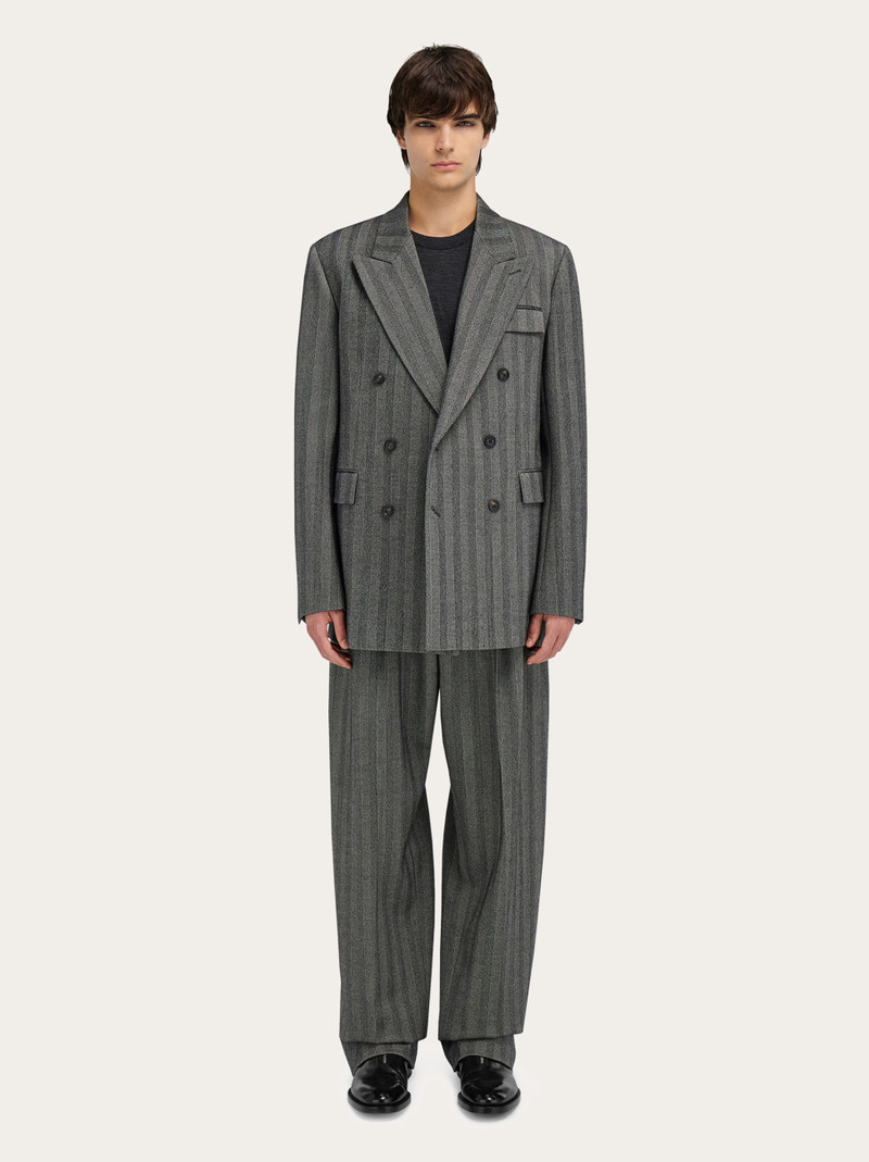 Double breasted chevron blazer 6