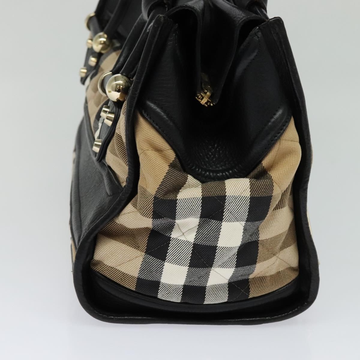 Burberry Nova Check Hand Bag Canvas Beige - 3