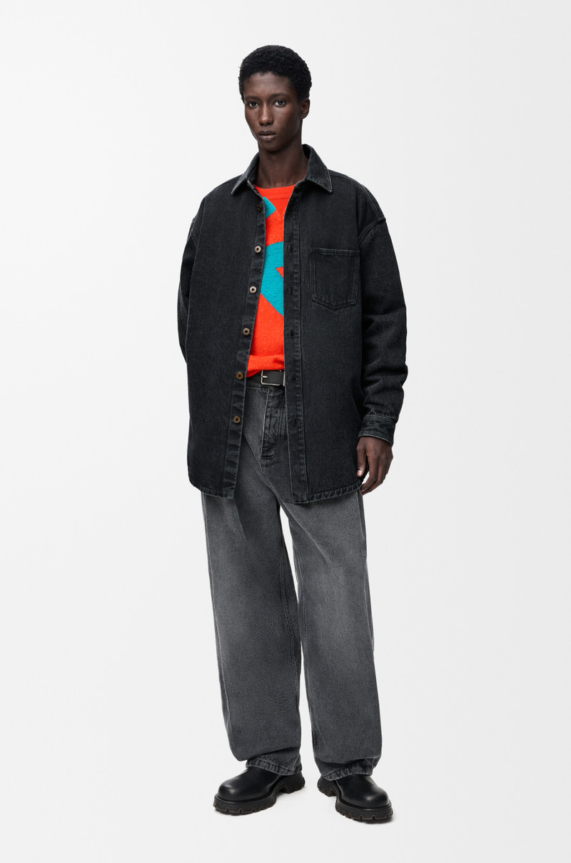 Loewe Anagram overshirt in denim outlook