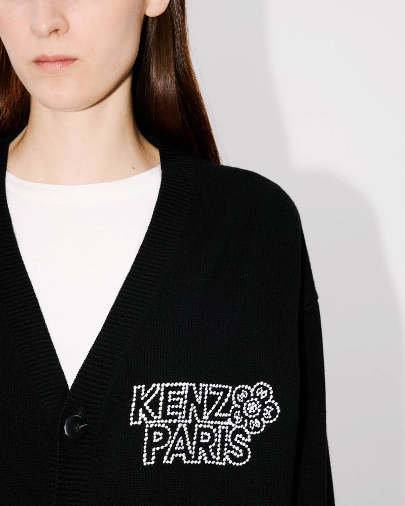 'KENZO Constellation' genderless embroidered cardigan in wool and cotton 6