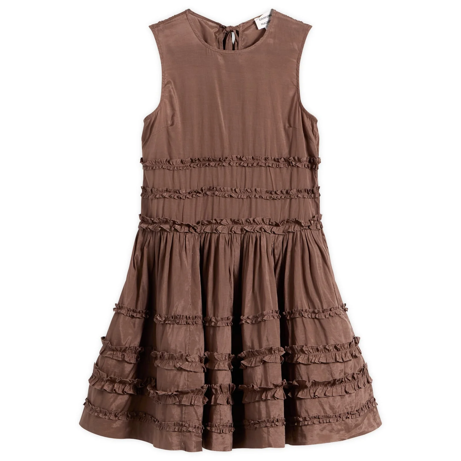 Damson Madder Reed Drop Waist Ruffle Midi Dress - 1