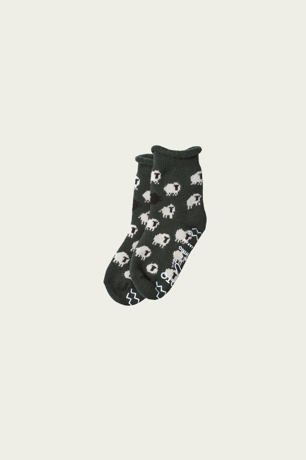 Pile Room Socks "Sheep" - Dark Green - 1