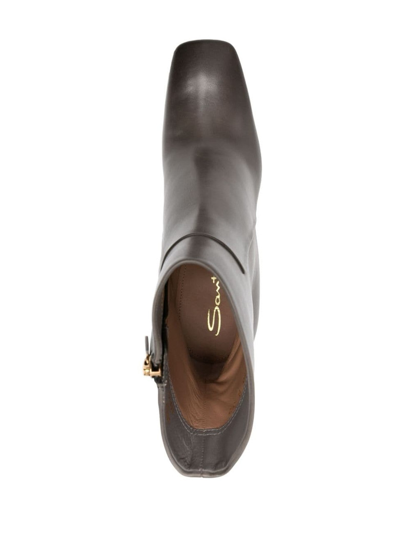 90mm leather ankle boots 4