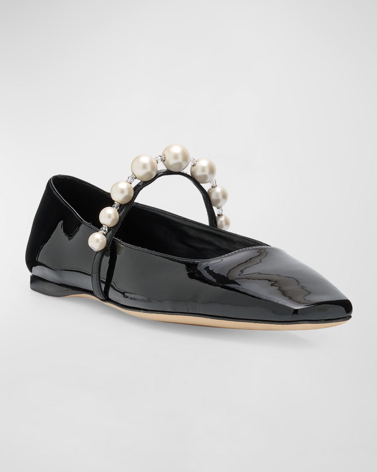 Ade Pearly-Strap Patent Ballerina Flats - 3