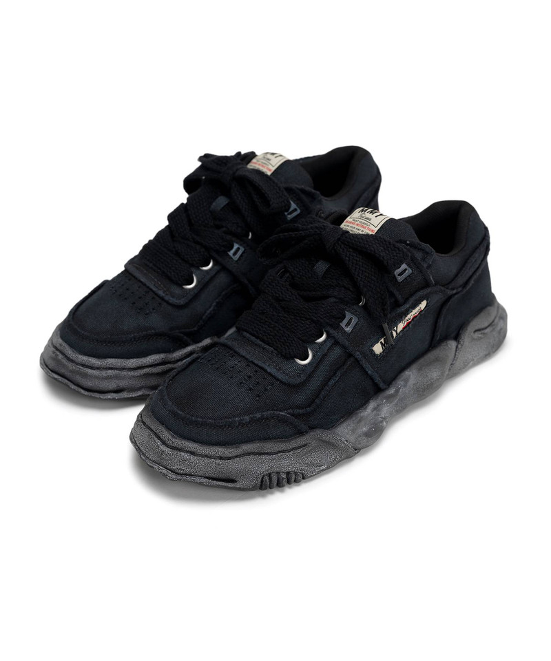 "PARKER" OG Sole Vintage Effect Embroidered Canvas Low-top Sneaker 15