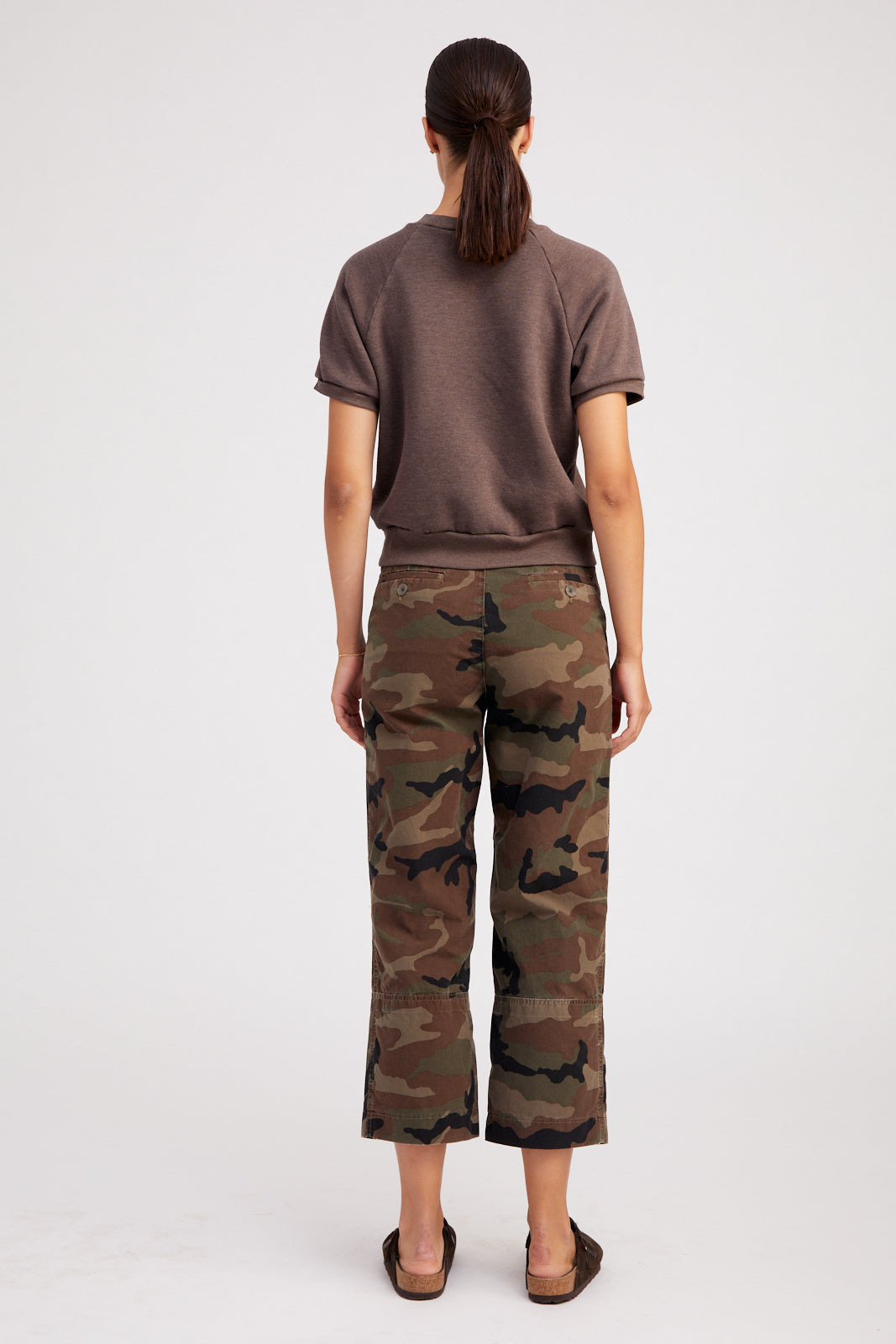 DARK CAMOUFLAGE SLASH POCKET TROUSERS - 3