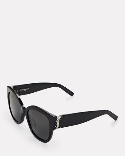 SAINT LAURENT Logo Oversized Square Sunglasses outlook