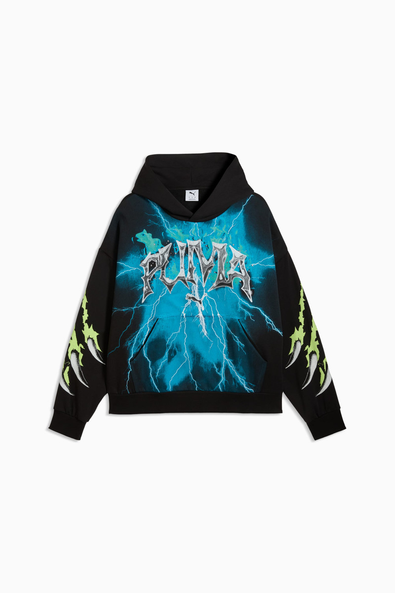 House of Graphics Men's Vintage Cat Boxy Hoodie 1