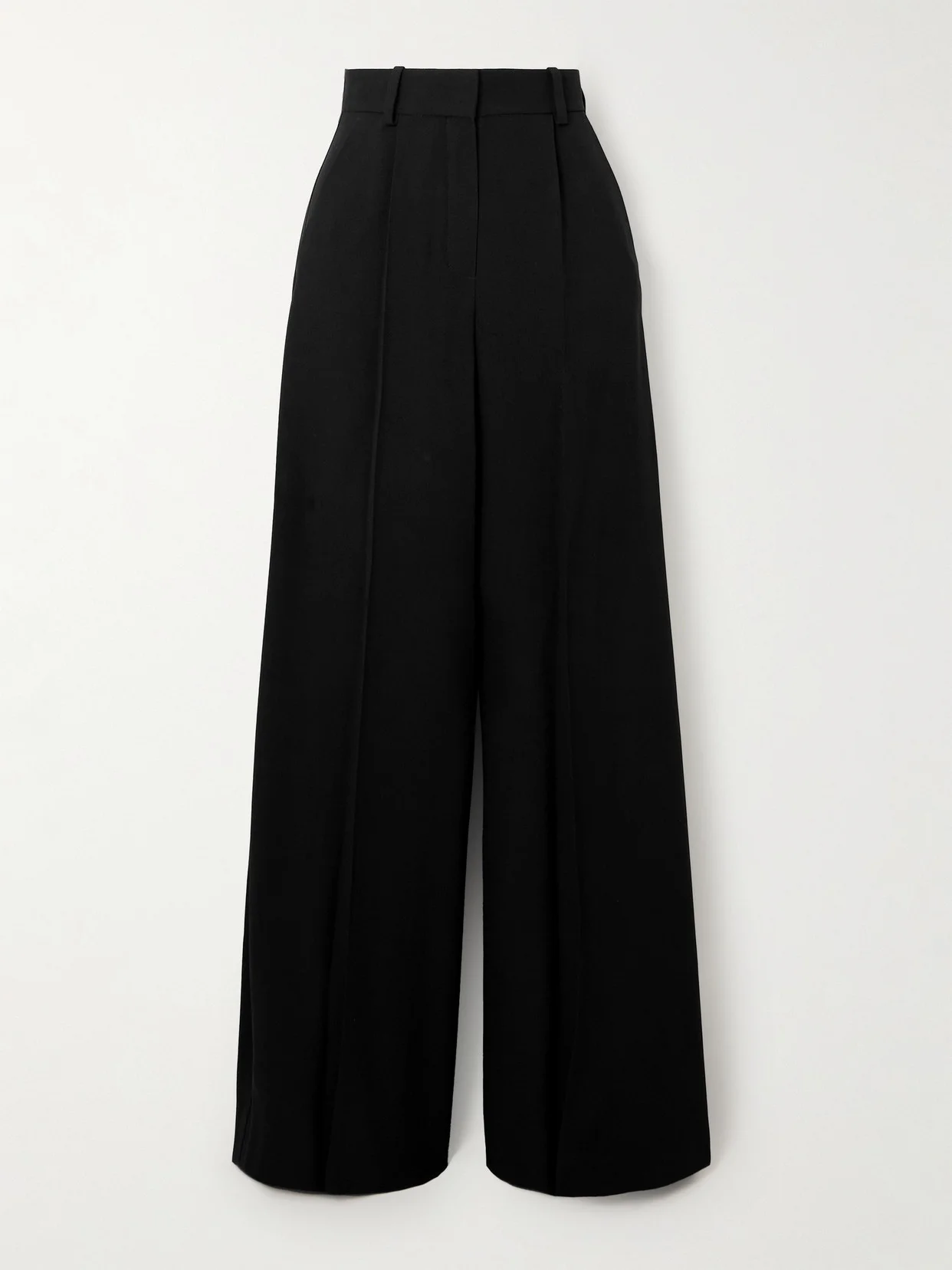 Pleated Cady Wide-leg Pants - 1