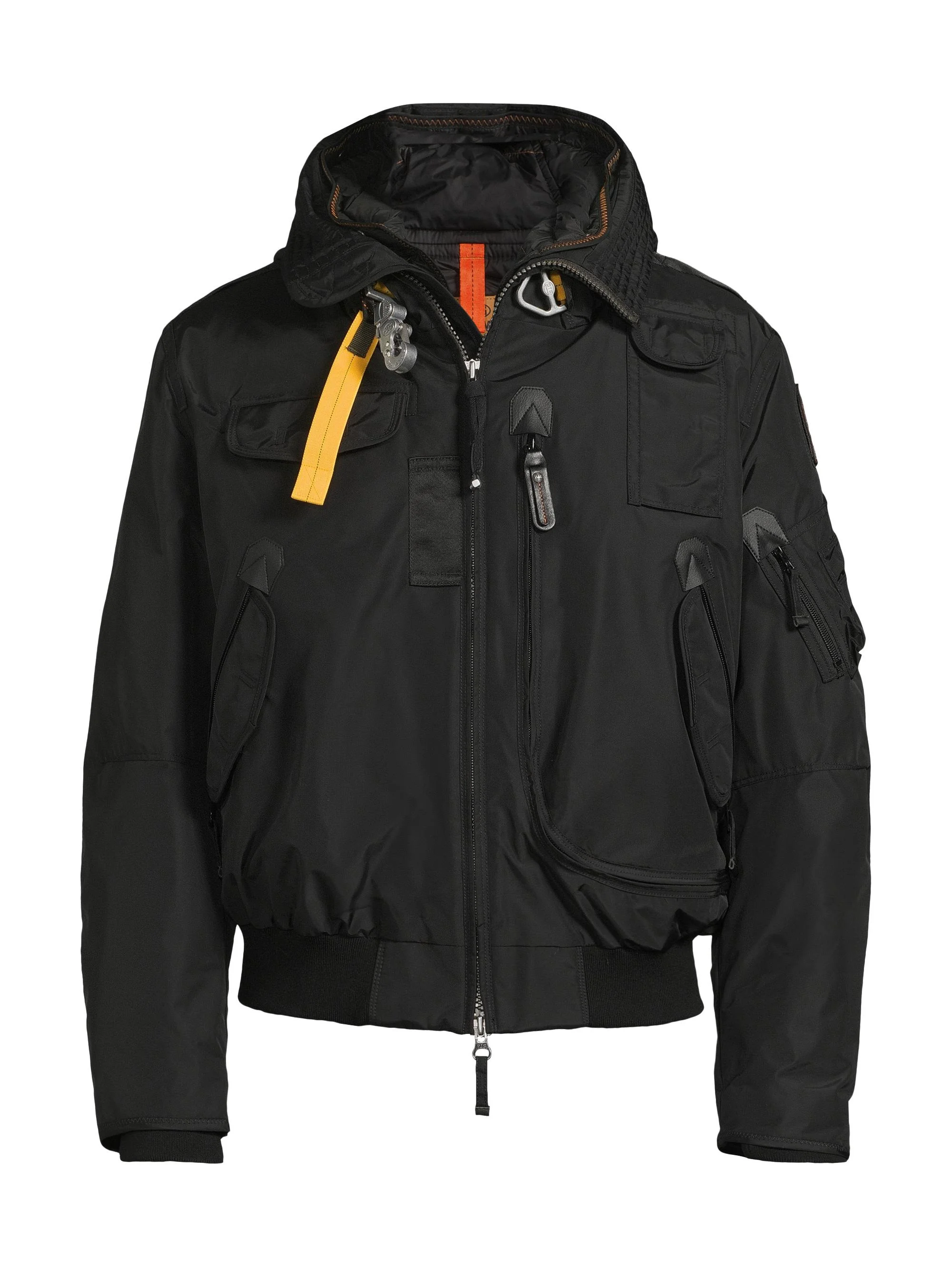 Men's Gobi Hooded Bomber Jacket - Black - 1